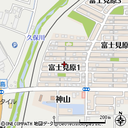 静岡県御殿場市富士見原1丁目周辺の地図
