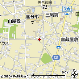 愛知県稲沢市矢合町秋葉屋敷3515周辺の地図