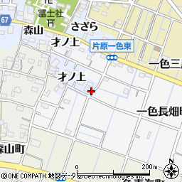 愛知県稲沢市片原一色町才ノ上2周辺の地図
