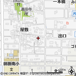 愛知県北名古屋市高田寺屋敷360周辺の地図