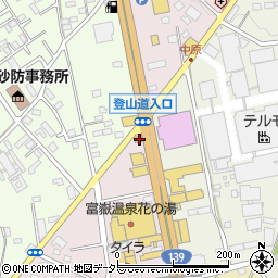 静岡県富士宮市ひばりが丘1155周辺の地図