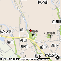 愛知県豊田市白川町宮脇周辺の地図