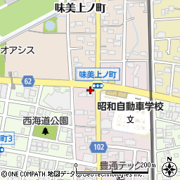 愛知県春日井市味美西本町2261周辺の地図