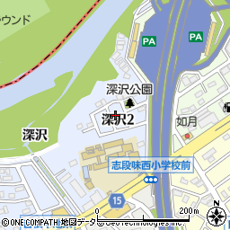愛知県名古屋市守山区下志段味深沢周辺の地図