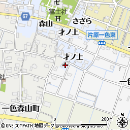 愛知県稲沢市片原一色町河附周辺の地図