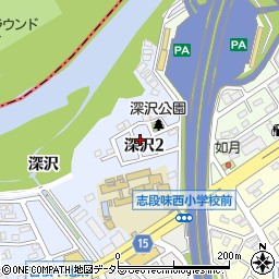 愛知県名古屋市守山区下志段味（深沢）周辺の地図
