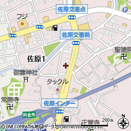 来来亭 横須賀佐原店周辺の地図