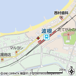 波根駅前周辺の地図