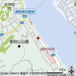 神奈川県横須賀市西浦賀1丁目14周辺の地図