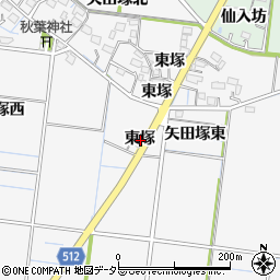 愛知県稲沢市祖父江町神明津東塚周辺の地図
