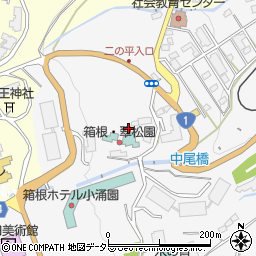 神奈川県足柄下郡箱根町小涌谷周辺の地図