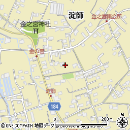 静岡県富士宮市淀師周辺の地図