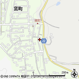 愛知県瀬戸市窯町548-45周辺の地図