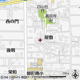 愛知県北名古屋市高田寺屋敷351周辺の地図
