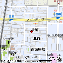 愛知県北名古屋市九之坪北浦89周辺の地図