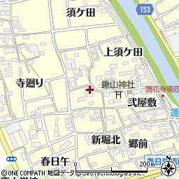 愛知県清須市春日（壱屋敷）周辺の地図