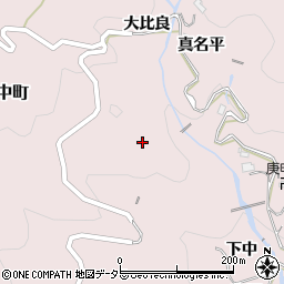 愛知県豊田市下中町丸根周辺の地図