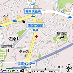 伝説のすた丼屋 横須賀佐原店周辺の地図