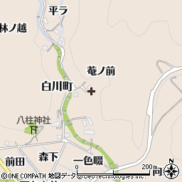 愛知県豊田市白川町安戸周辺の地図