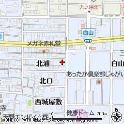 愛知県北名古屋市九之坪北浦73周辺の地図