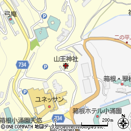 山王神社周辺の地図