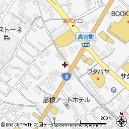 彦根警察署高宮交番周辺の地図