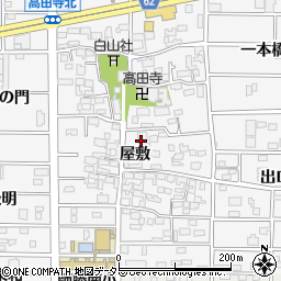 愛知県北名古屋市高田寺屋敷371周辺の地図