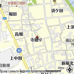 愛知県清須市春日寺廻り周辺の地図