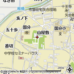 稲沢市立　国分保育園周辺の地図