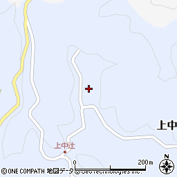愛知県豊田市上中町上谷久保周辺の地図