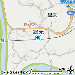 総元駅周辺の地図