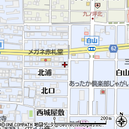 愛知県北名古屋市九之坪北浦69周辺の地図