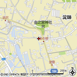 静岡県富士宮市淀師554周辺の地図