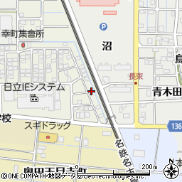 愛知県稲沢市幸町93周辺の地図