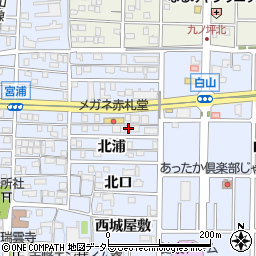 愛知県北名古屋市九之坪北浦67周辺の地図