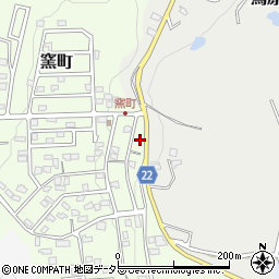 愛知県瀬戸市窯町548-13周辺の地図