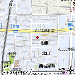 愛知県北名古屋市九之坪北浦64周辺の地図