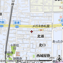 愛知県北名古屋市九之坪北浦62周辺の地図