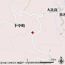 愛知県豊田市下中町下貝戸周辺の地図