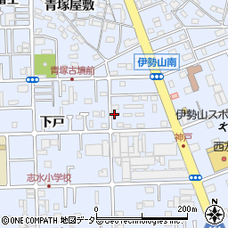 愛知県豊山町（西春日井郡）豊場（下戸）周辺の地図