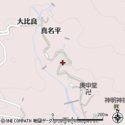 愛知県豊田市下中町中根周辺の地図
