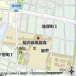 愛知県稲沢市平野町加世周辺の地図