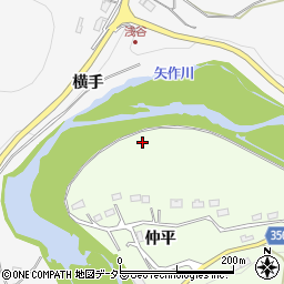 愛知県豊田市時瀬町仲島周辺の地図