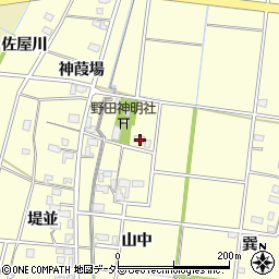 愛知県稲沢市祖父江町野田代官割周辺の地図