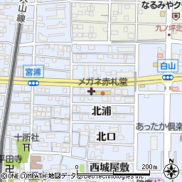 愛知県北名古屋市九之坪北浦56周辺の地図