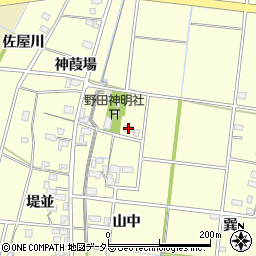 愛知県稲沢市祖父江町野田（代官割）周辺の地図