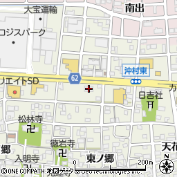 愛知県北名古屋市沖村東ノ郷6周辺の地図
