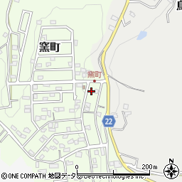 愛知県瀬戸市窯町548-21周辺の地図