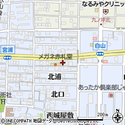 愛知県北名古屋市九之坪北浦53周辺の地図