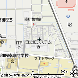 愛知県稲沢市幸町25周辺の地図